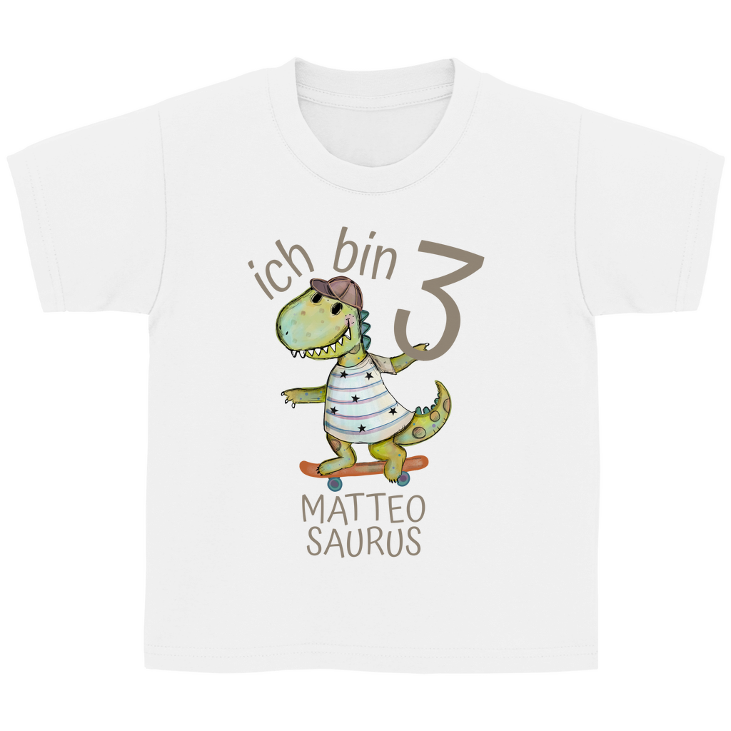 Das Dino-Abenteurer Geburtstagsshirt – Personalisiert mit Namen