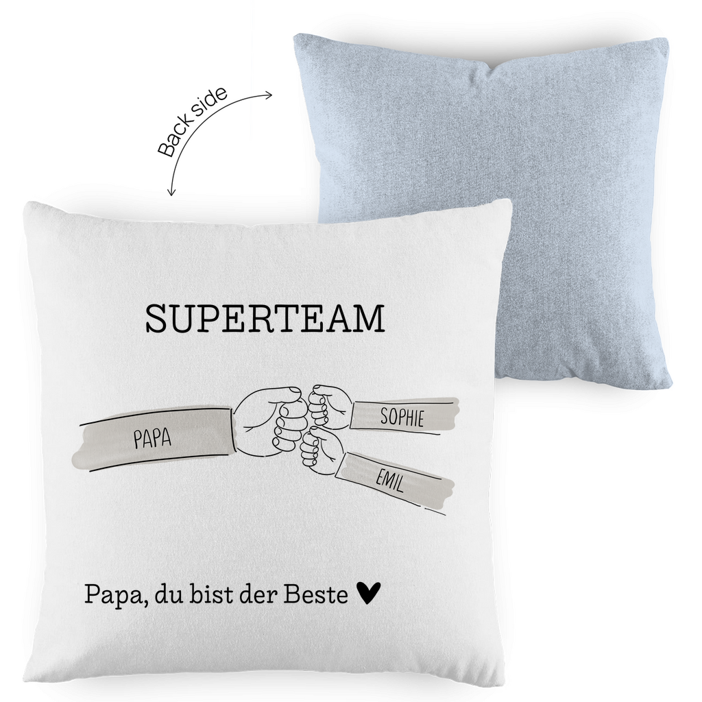 Personalisiertes Papa Kissen – Individuelles Geschenk für Vatertag, Weihnachten & Geburtstag | Handmade