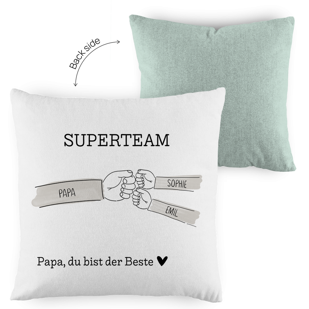 Personalisiertes Papa Kissen – Individuelles Geschenk für Vatertag, Weihnachten & Geburtstag | Handmade