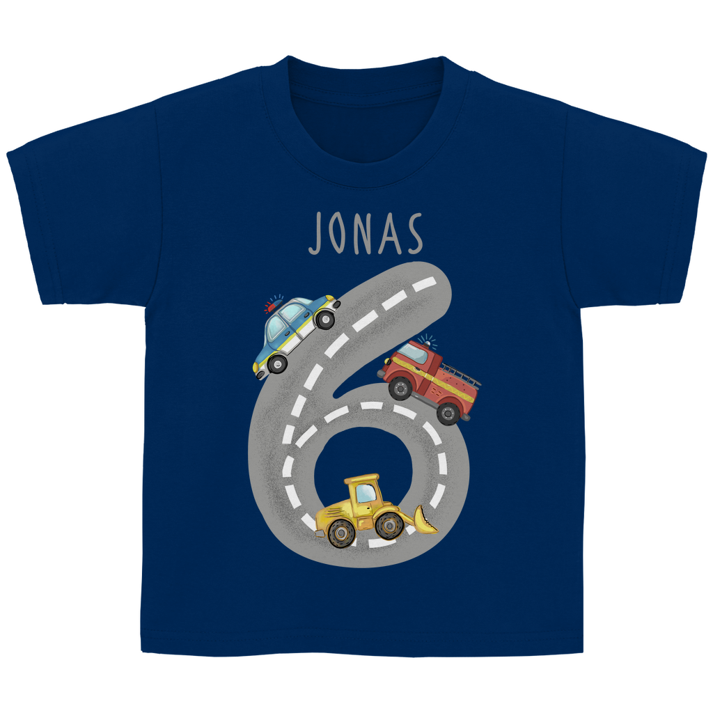 Geburtstagsshirt Kinder Personalisiert mit Namen & Alter – T-Shirt Jungen Feuerwehr