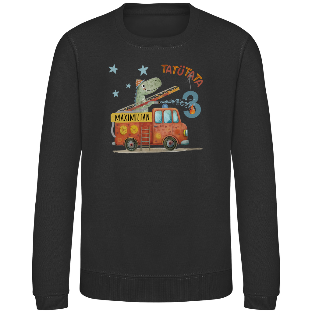 Das "Feuerwehr-Dino" Geburtstags-Shirt | Personalisiert