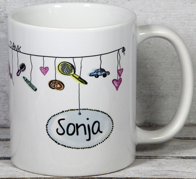 Tagesmutter Dankeschön Geschenk PERSONALISIERBARE Tasse