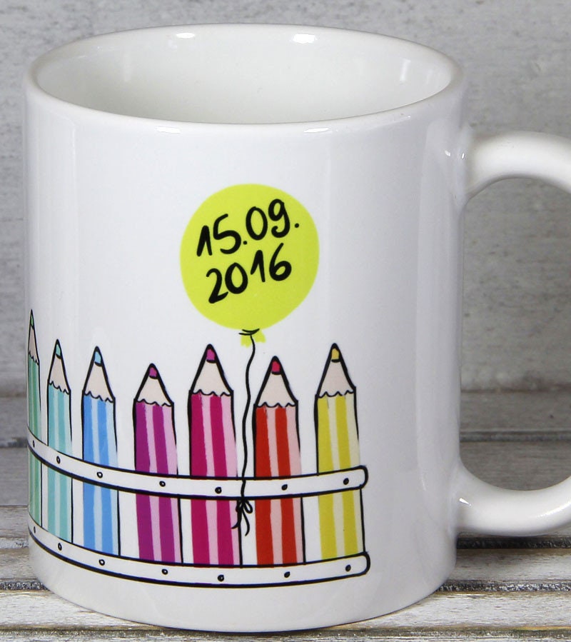 Einschulung Geschenk Schulkind Junge PERSONALISIERTE Tasse