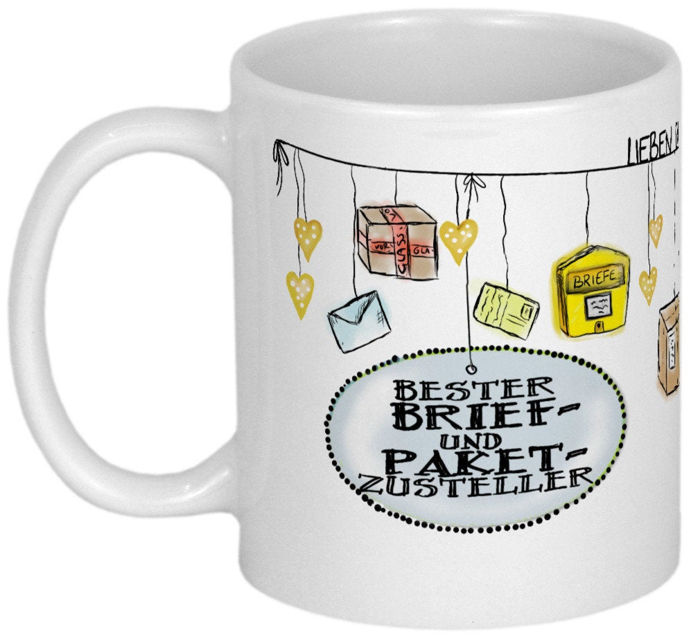 Postbote Dankeschön Geschenk Paketzusteller