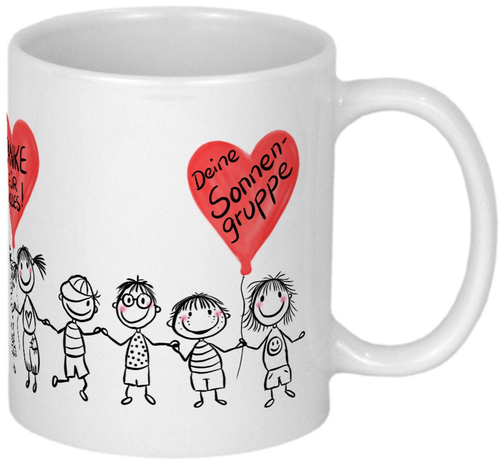 Erzieherin Kindergärtnerin Abschied Geschenk Tasse