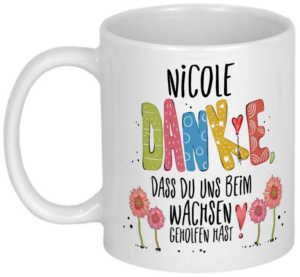 Kindergarten Abschiedsgeschenk Tasse Erzieherin Geschenk Abschied PERSONALISIERT