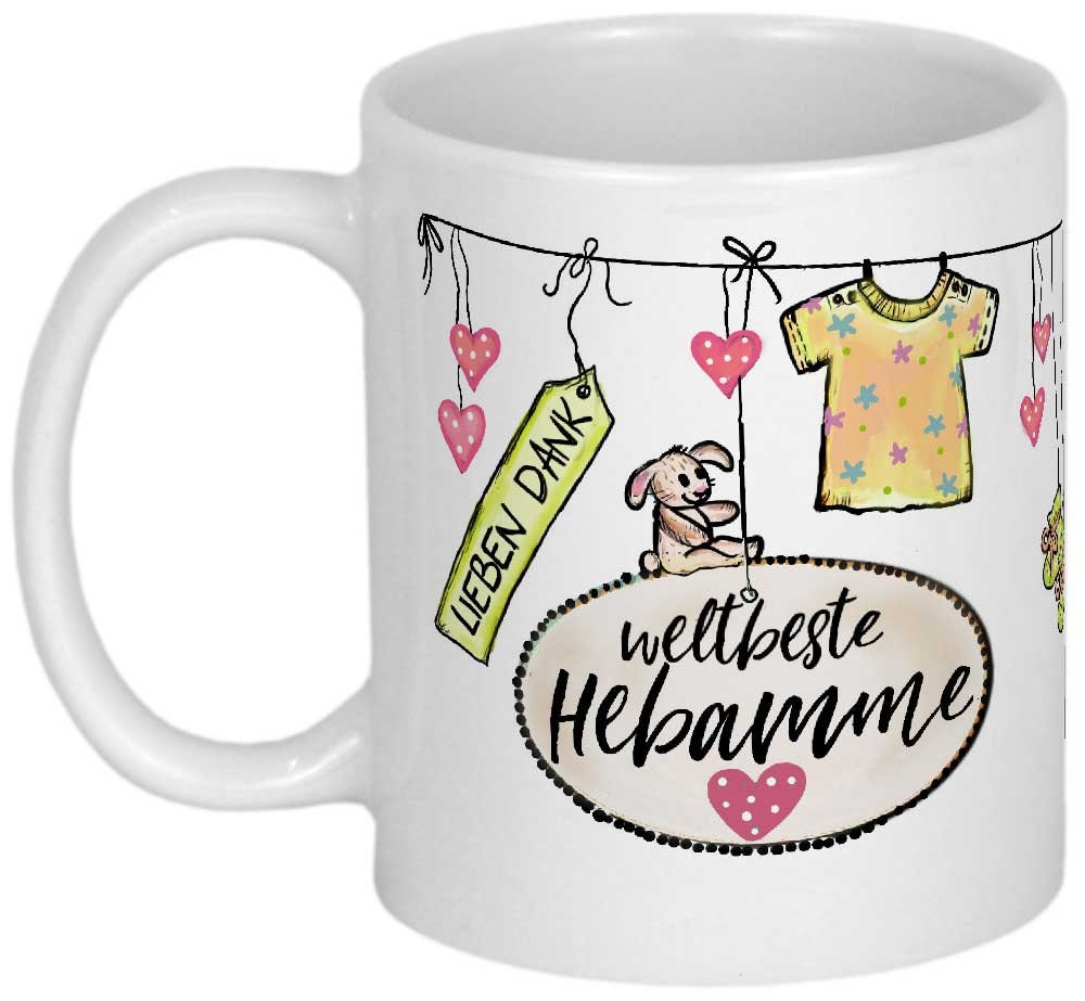 Geschenk Hebamme Danke Tasse Abschiedsgeschenk Spruch kleine Menschen brauchen große Herzen