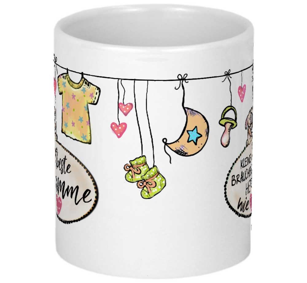 Geschenk Hebamme Danke Tasse Abschiedsgeschenk Spruch kleine Menschen brauchen große Herzen