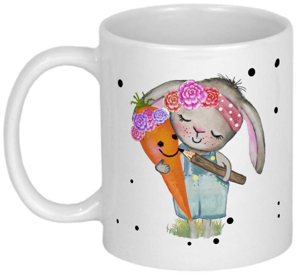 Hase Tasse mit Name Namenstasse Kinder Kindertasse Emaille Becher Emailletasse oder Keramik Kinderbecher personalisiert