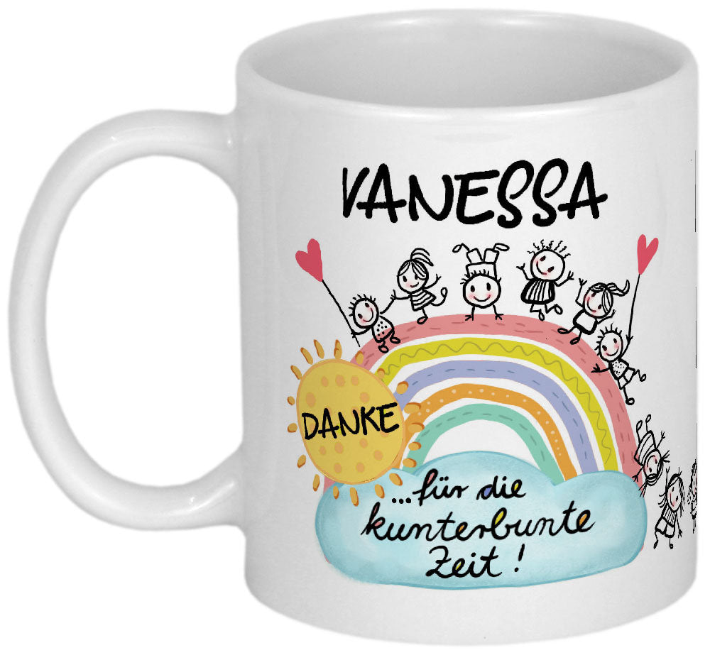 Abschiedsgeschenk Erzieherin Geschenk Tasse personalisiert mit Namen Spruch Geschenkidee Abschied Kindergarten Kita Erzieher