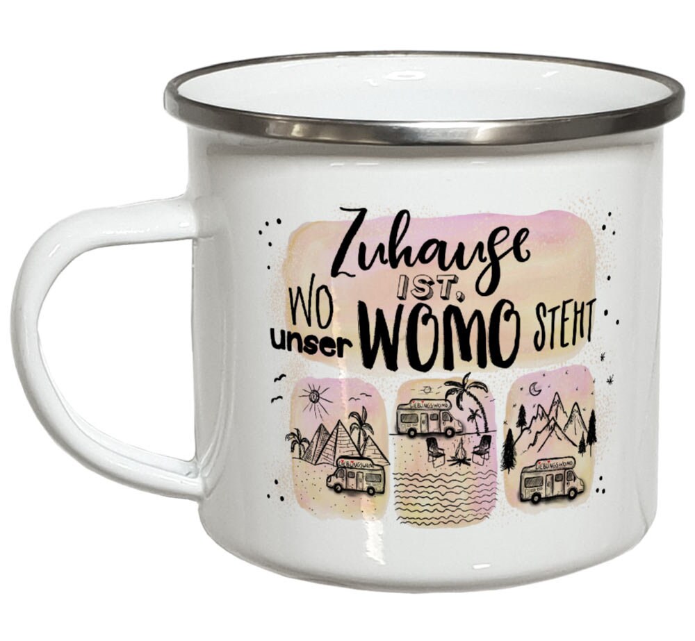 Camping Geschenke für Camper Tasse Emaillebecher Bierkrug Spardose Geburtstagsgeschenk Geschenkideen Wohnmobil Weihnachtsgeschenk