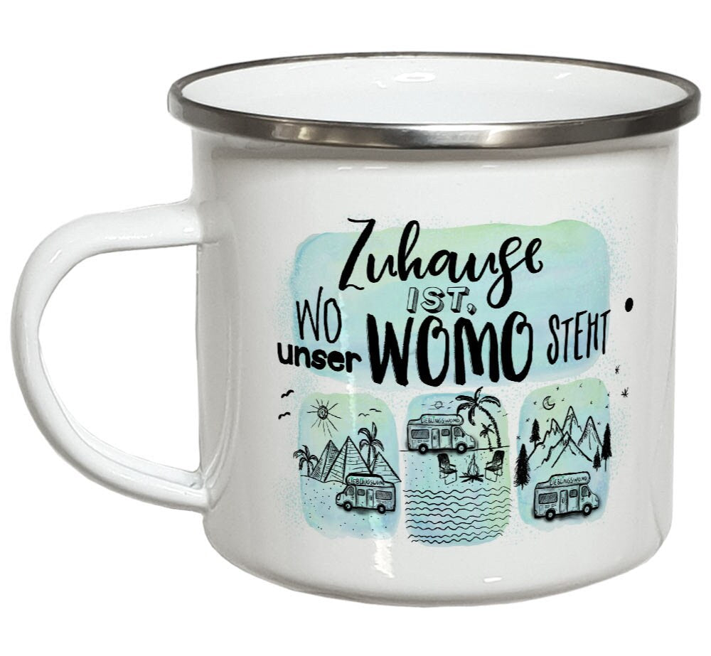 Camping Geschenke für Camper Tasse Emaillebecher Bierkrug Spardose Geburtstagsgeschenk Geschenkideen Wohnmobil Weihnachtsgeschenk