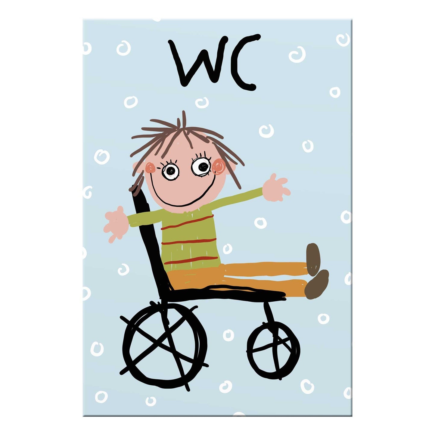 Toilettenschild selbstklebend Alu-Verbund Türschild Toilette Kloschild WC Schild witzig Damen Herren Unisex Wickelraum 20x30cm farbig