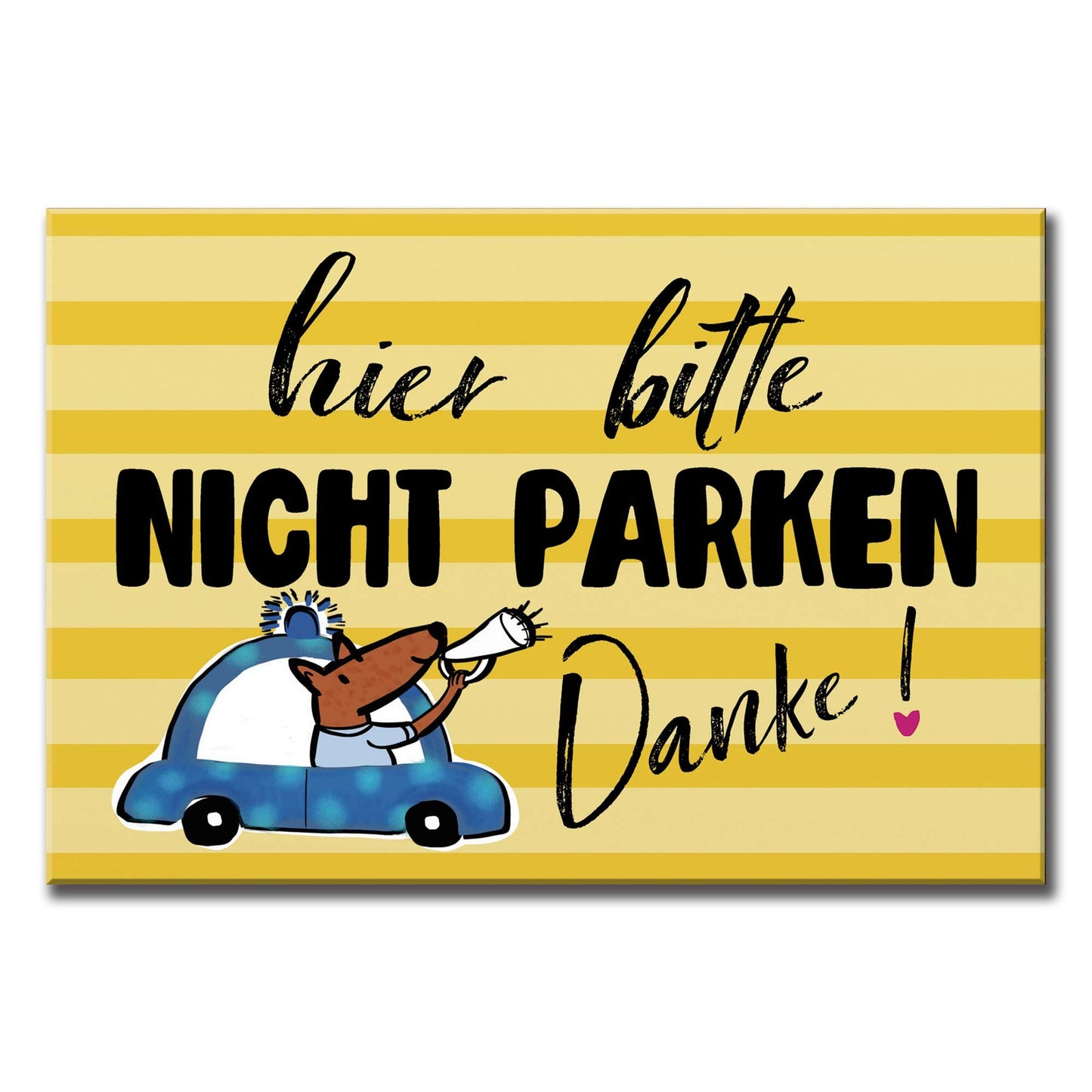 Freundliches Schild Parkverbot Parken verboten Parkverbotsschild Hinweisschild Metall Alu-Dibond Metallschild