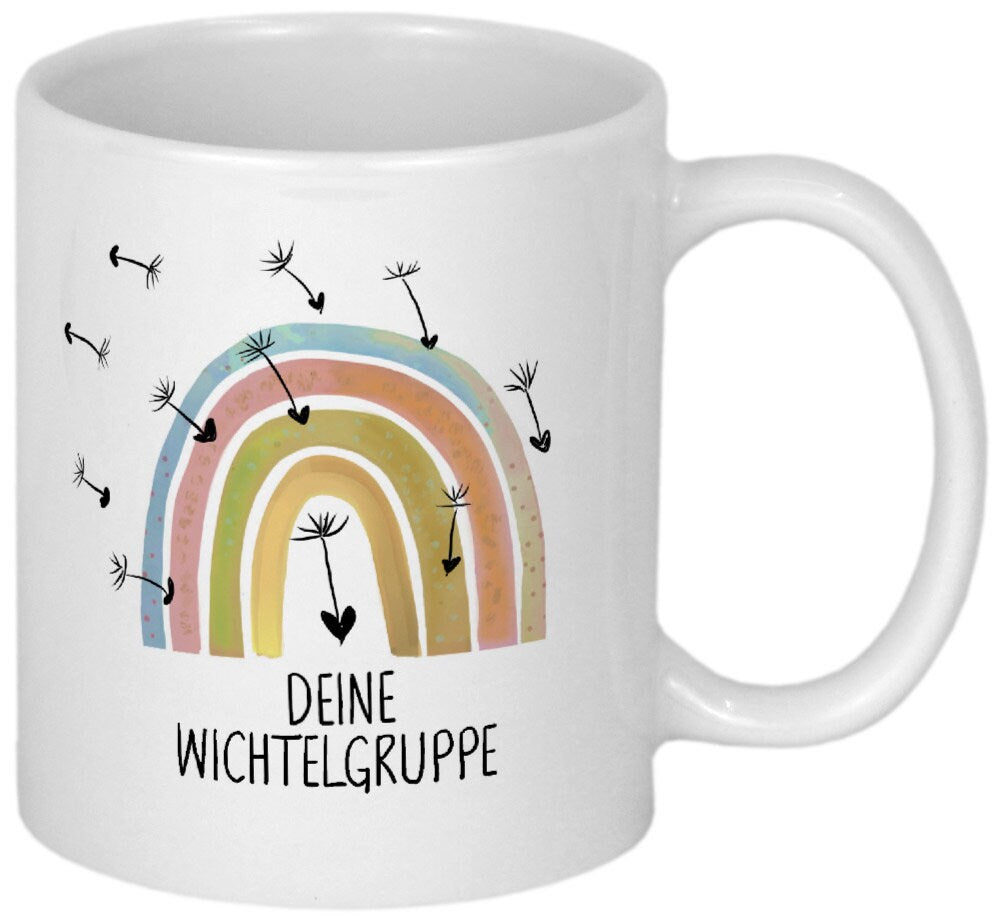 Abschied Kindergarten Abschiedsgeschenke Erzieherin Geschenk Tasse mit Namen Dankeschön Kita Tagesmutter Geschenkidee Erzieher Regenbogen