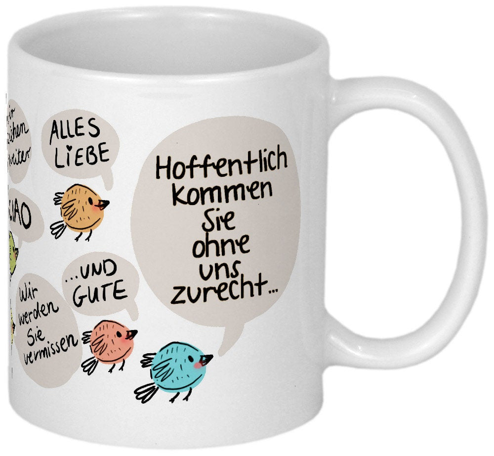 Abschiedsgeschenk Lehrer Tasse mit Namen personalisiert Danksagung Abschied Dankeschön Geschenk Lehrerin Danke