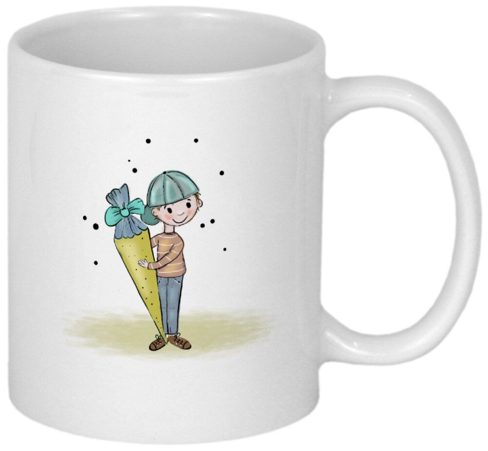 Einschulung Geschenk Schulkind Tasse mit Namen personalisiert Geschenkideen Schulanfang Einschulungsgeschenke Mädchen oder Junge