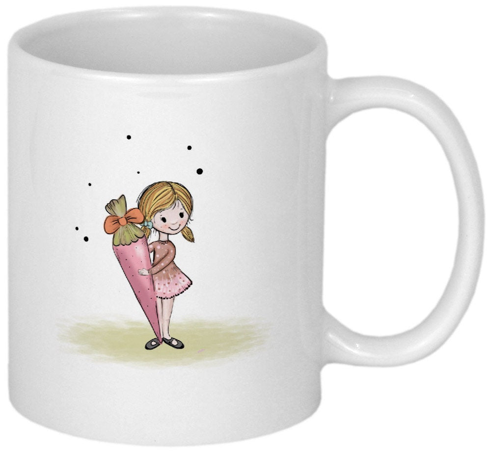 Einschulung Geschenk Schulkind Tasse mit Namen personalisiert Geschenkideen Schulanfang Einschulungsgeschenke Mädchen oder Junge