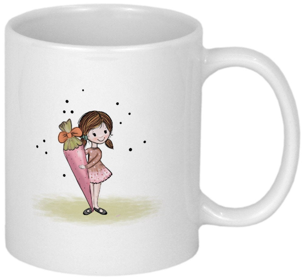 Einschulung Geschenk Schulkind Tasse mit Namen personalisiert Geschenkideen Schulanfang Einschulungsgeschenke Mädchen oder Junge