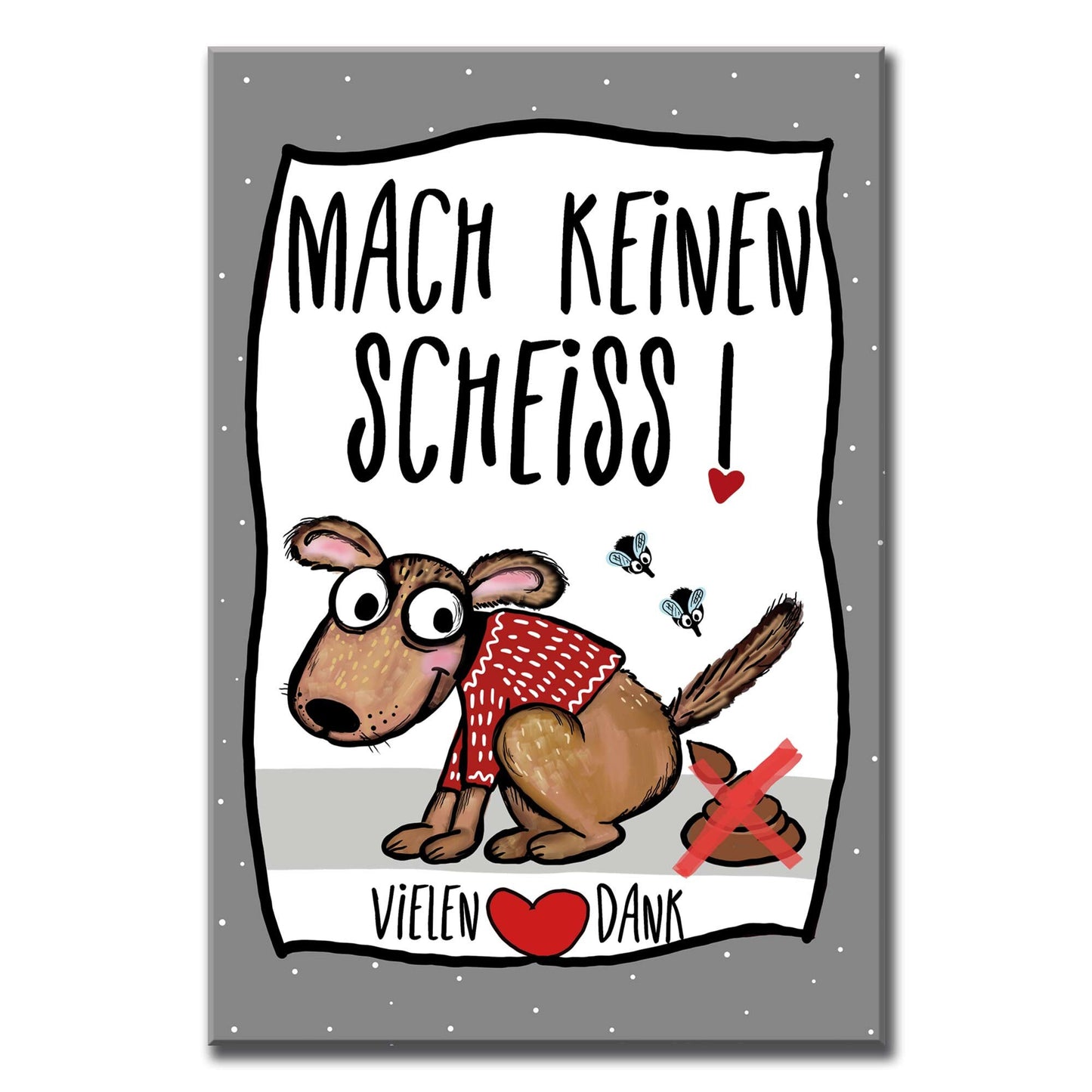 Kein Hundeklo Schild Hundekot Verbotsschild lustig Alu-Verbund 20 x 30 cm Hundeschilder Hund Mach keinen Scheiss freundlich