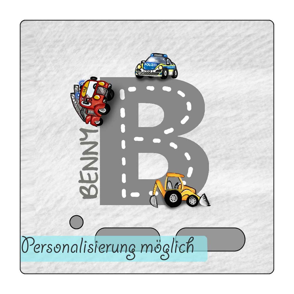 Für Toniebox Schutzfolie mit Namen Junge Buchstaben A-Z Tonie Folie selbstklebend personalisiert ABRIEBFEST LED sichtbar Feuerwehr laminiert