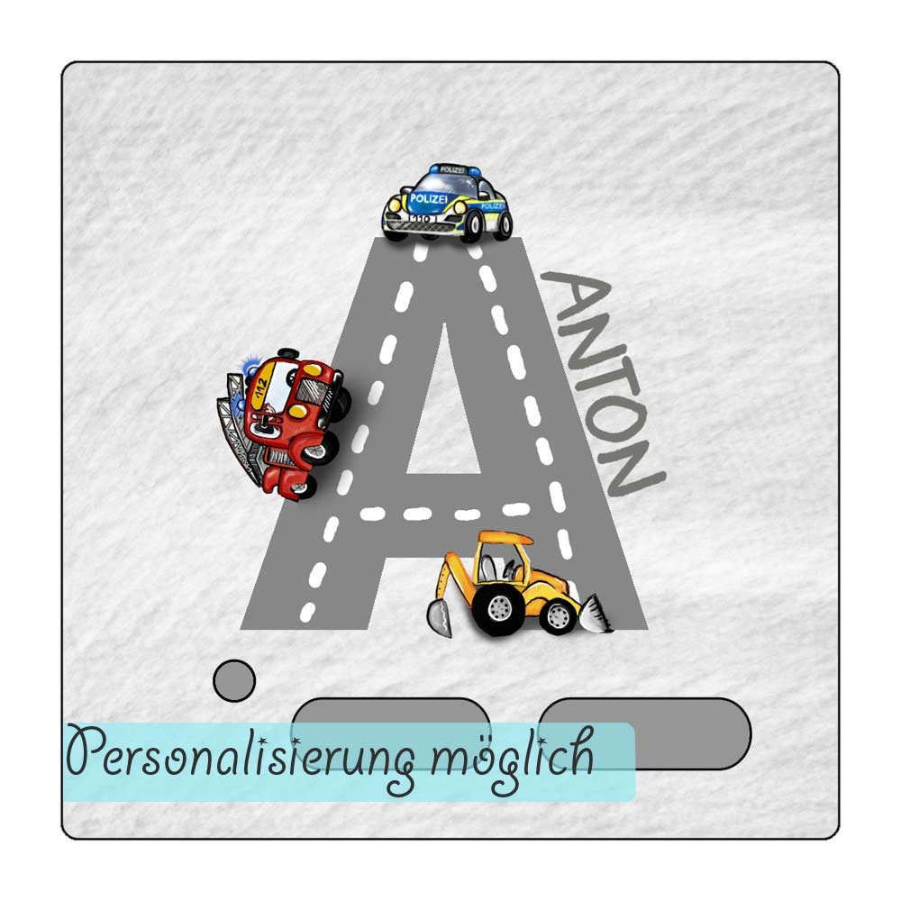 Für Toniebox Schutzfolie mit Namen Junge Buchstaben A-Z Tonie Folie selbstklebend personalisiert ABRIEBFEST LED sichtbar Feuerwehr laminiert
