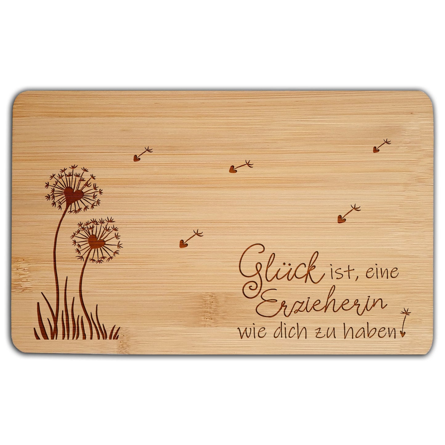 Danke sagen Geschenkidee Erzieherin Geschenk Dankeschön Frühstücksbrett Holzbrett mit Gravur Vesperbrett Weihnachtsgeschenk Geschenkideen