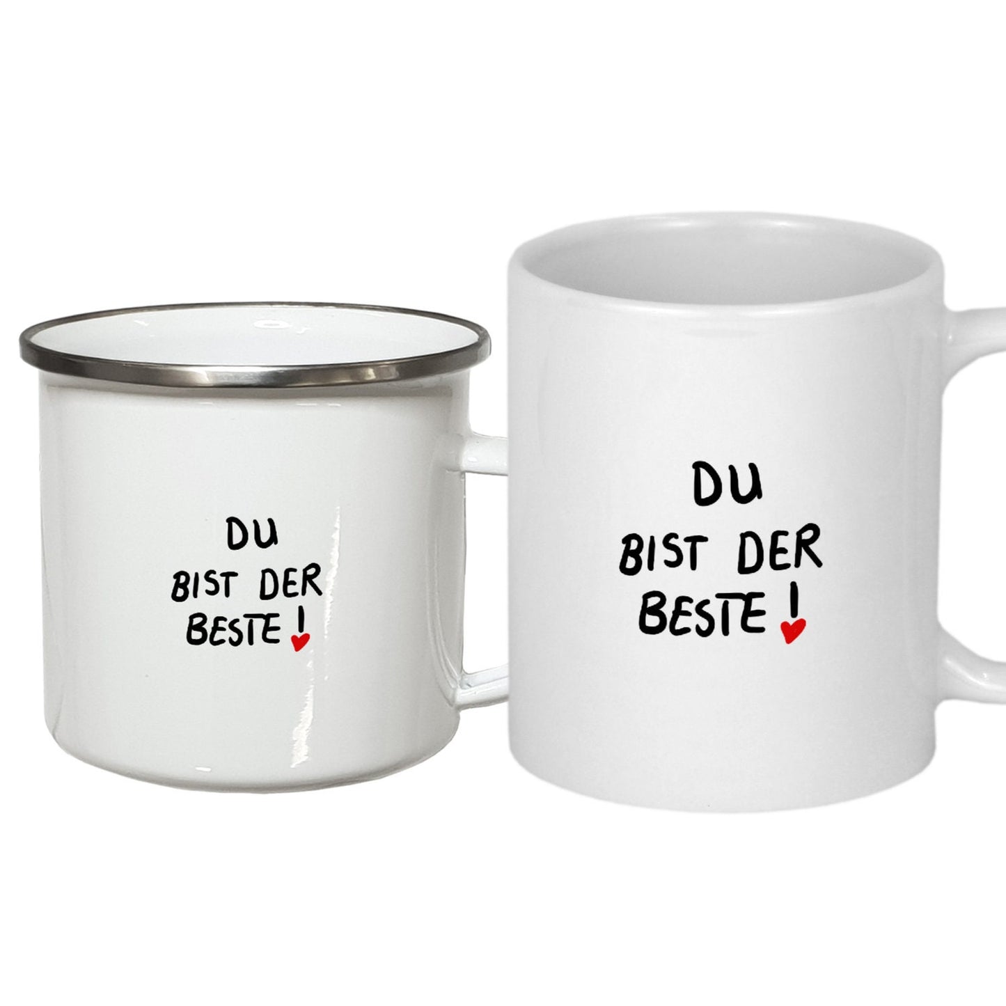 Keramiktasse oder Emaille Becher Superhelden Campingtasse Emailletasse Männergeschenke Geschenke für Papa Väter Onkel Bruder
