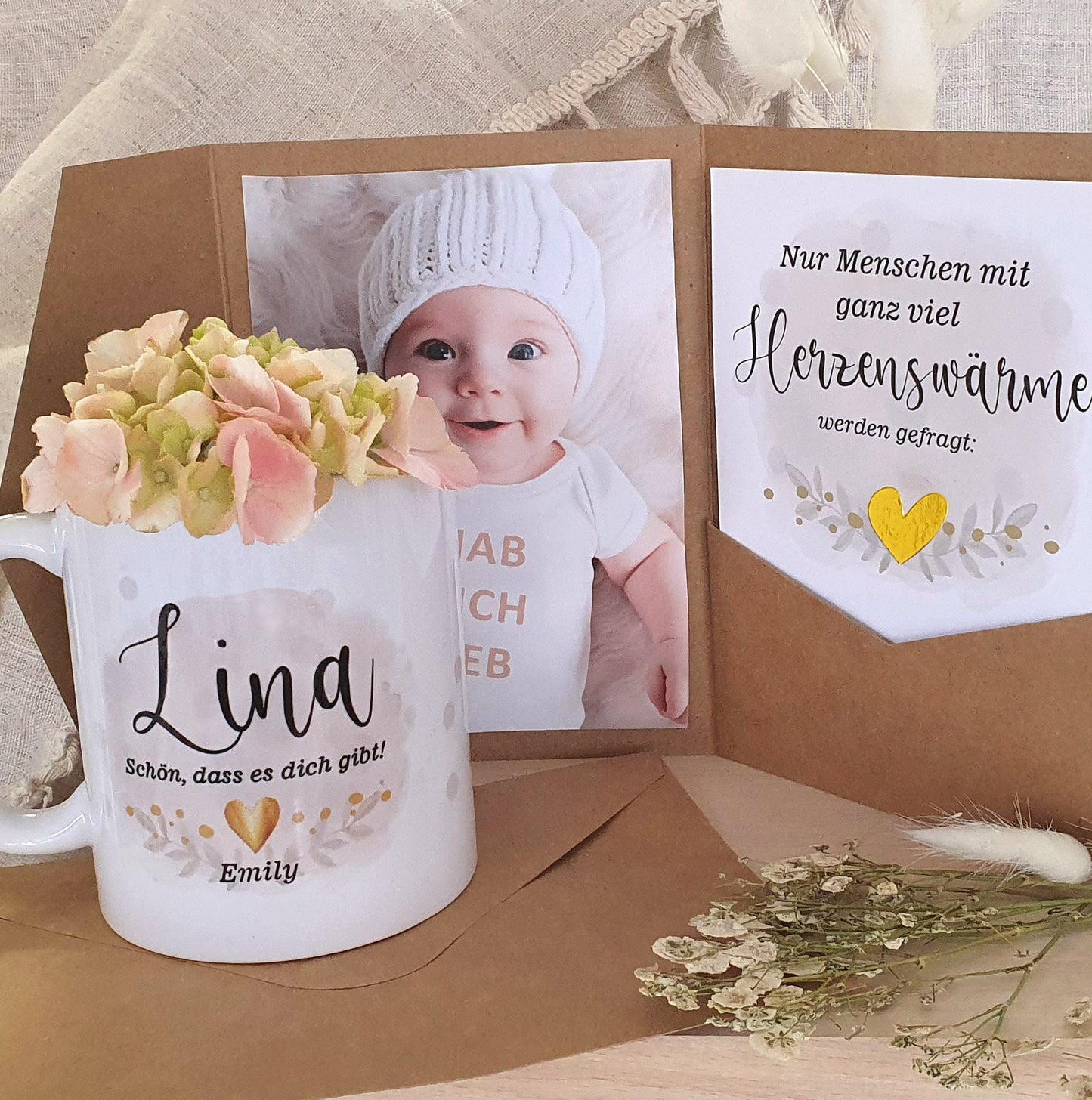 Geschenk Patentante fragen Tasse + Überraschungskarte personalisiert Taufpatin Geschenkidee von Patenkind | Tolle Ideen + originelle Karte