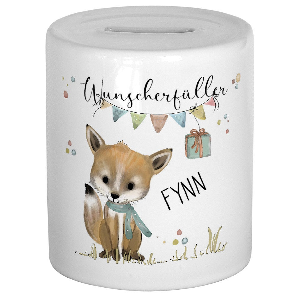 Spardose personalisiert Geschenk Geburt Taufe Baby Geschenkidee Geburtstag Wunscherfüller Geldgeschenk Kinderspardose Taufgeschenk Kind