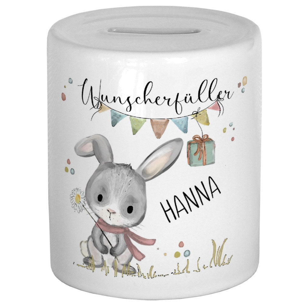 Spardose personalisiert Geschenk Geburt Taufe Baby Geschenkidee Geburtstag Wunscherfüller Geldgeschenk Kinderspardose Taufgeschenk Kind
