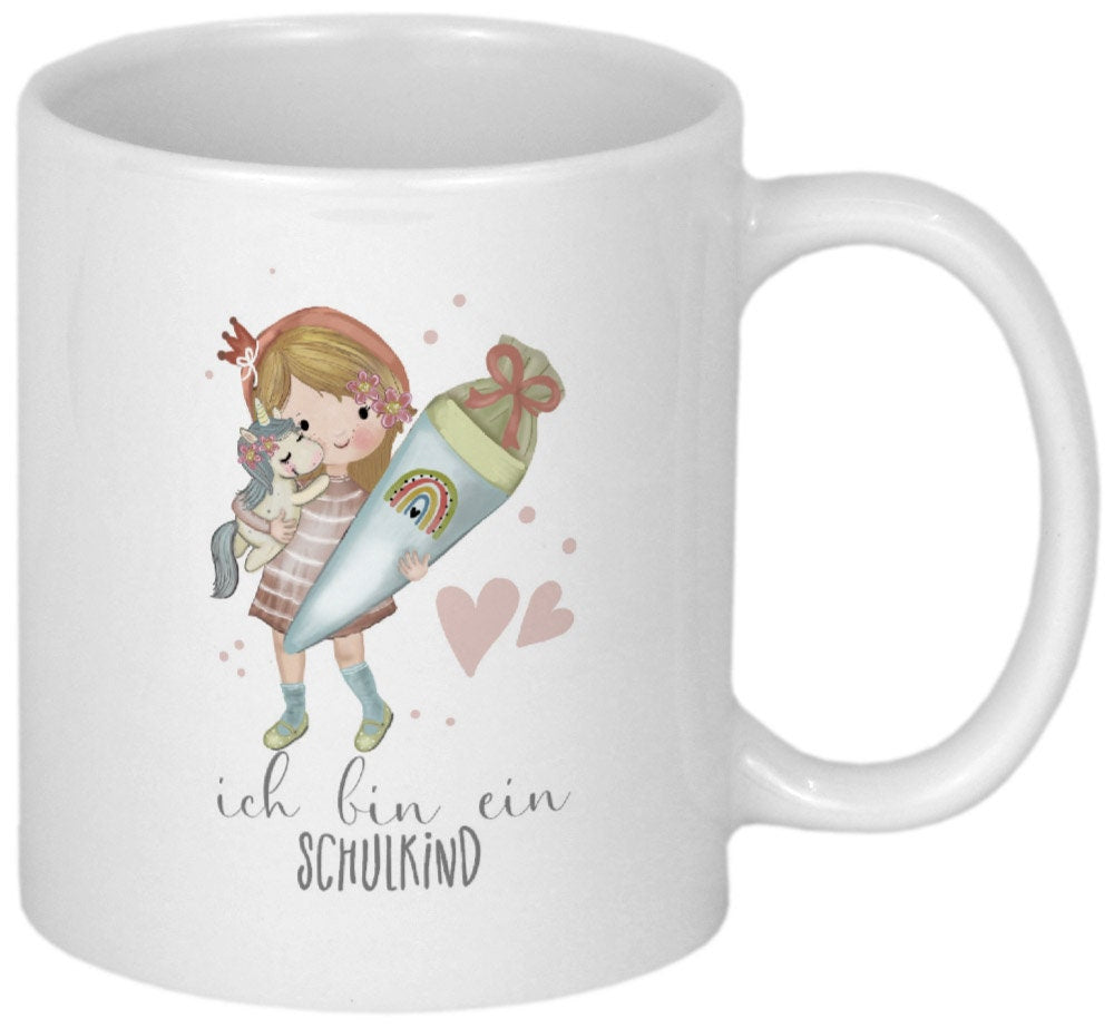 Schulkind Einschulung Geschenk personalisiert Schulanfang Mädchen Schulstart Erste Klasse Tasse Schuleinführung Schulbeginn Schulanfänger