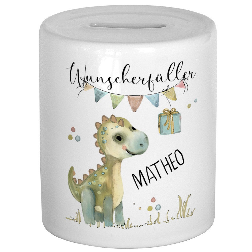 Spardose personalisiert Geschenk Geburt Taufe Baby Geschenkidee Geburtstag Wunscherfüller Geldgeschenk Kinderspardose Taufgeschenk Kind