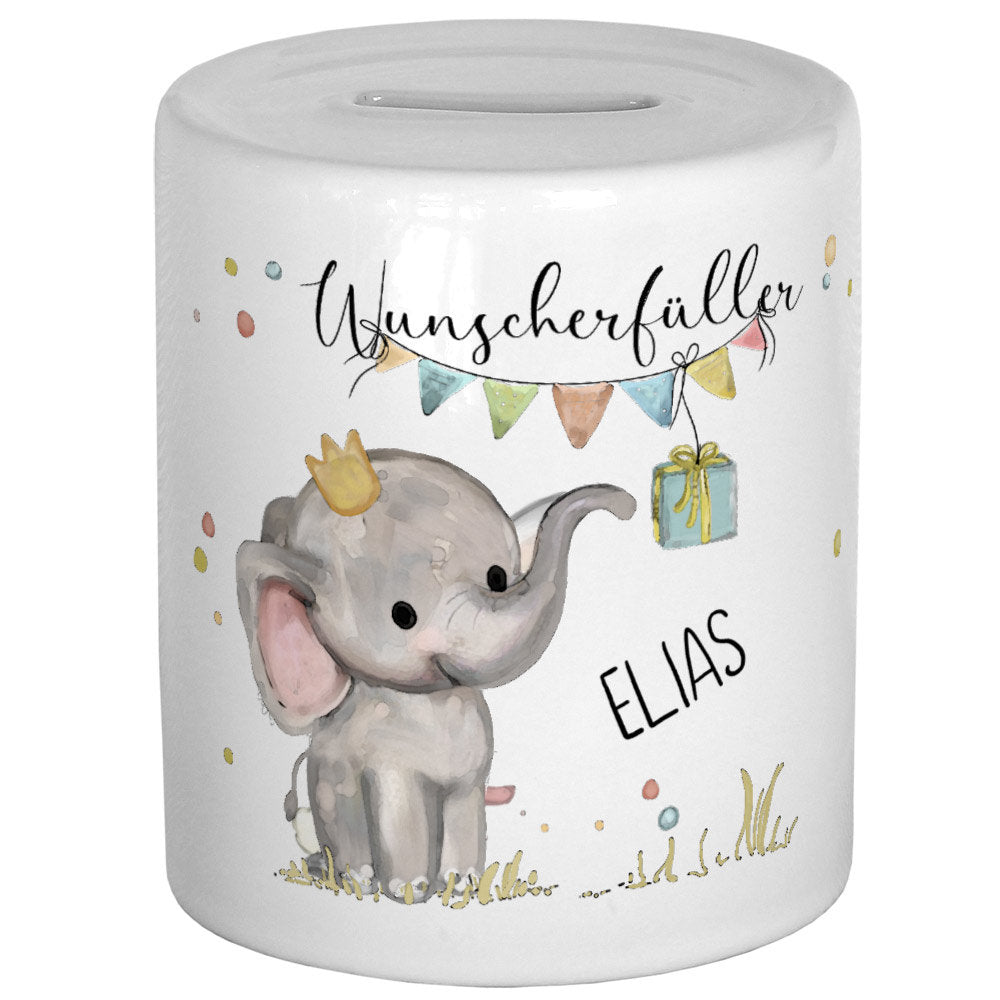 Spardose personalisiert, Spardose Kind, Spardose Baby, Taufe Geschenk Geburt, Wunscherfüller Geldgeschenk, Kinderspardose, Taufgeschenk