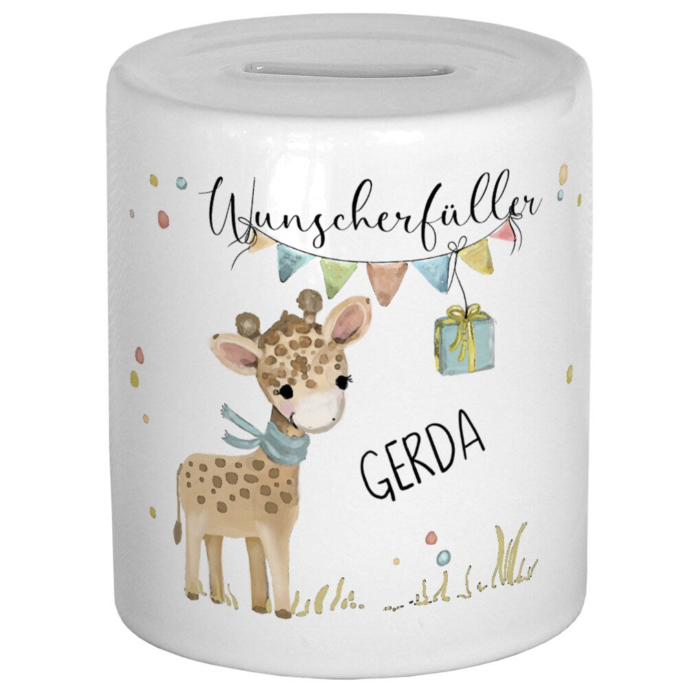 Spardose personalisiert, Spardose Kind, Spardose Baby, Taufe Geschenk Geburt, Wunscherfüller Geldgeschenk, Kinderspardose, Taufgeschenk