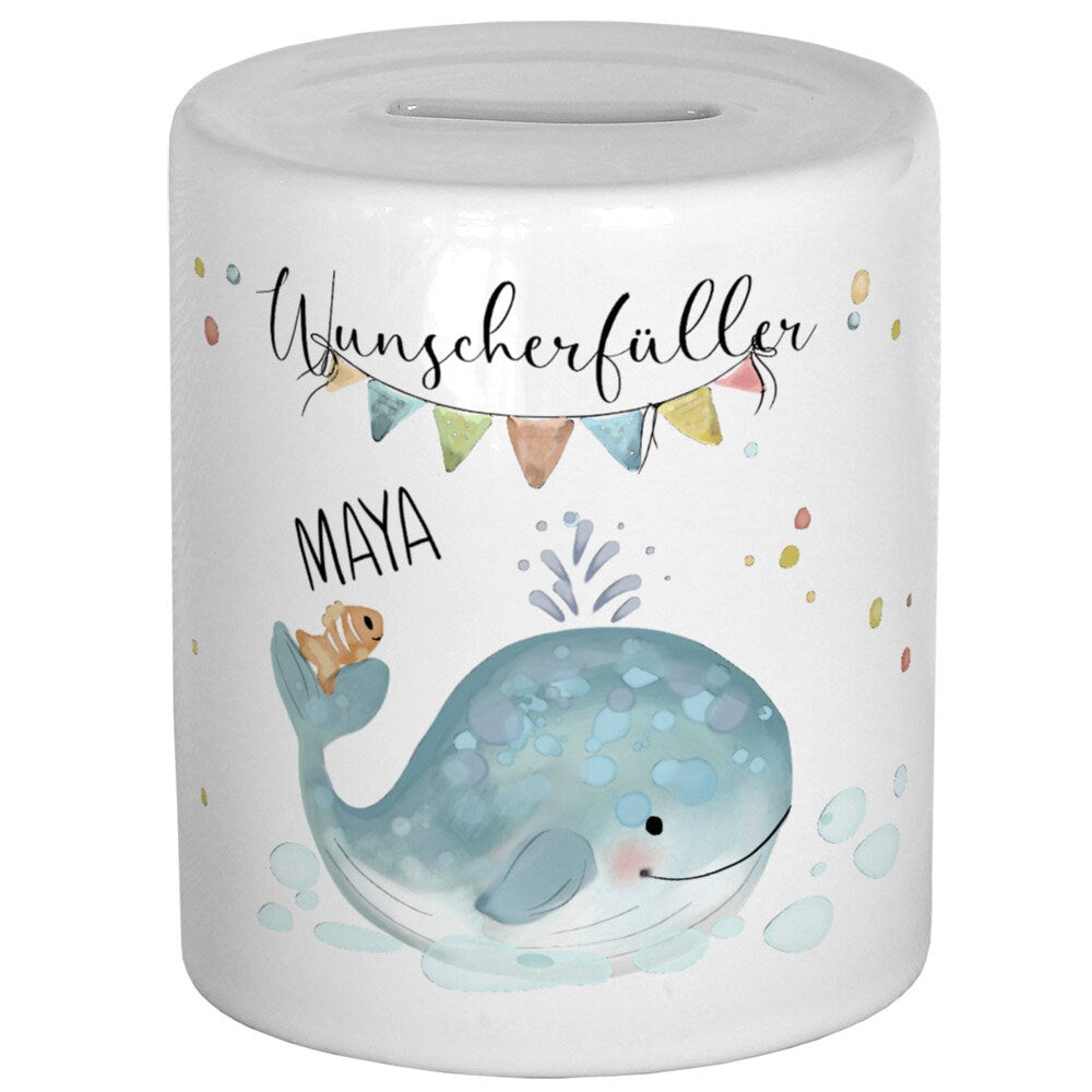 Spardose personalisiert, Spardose Kind, Spardose Baby, Taufe Geschenk Geburt, Wunscherfüller Geldgeschenk, Kinderspardose, Taufgeschenk