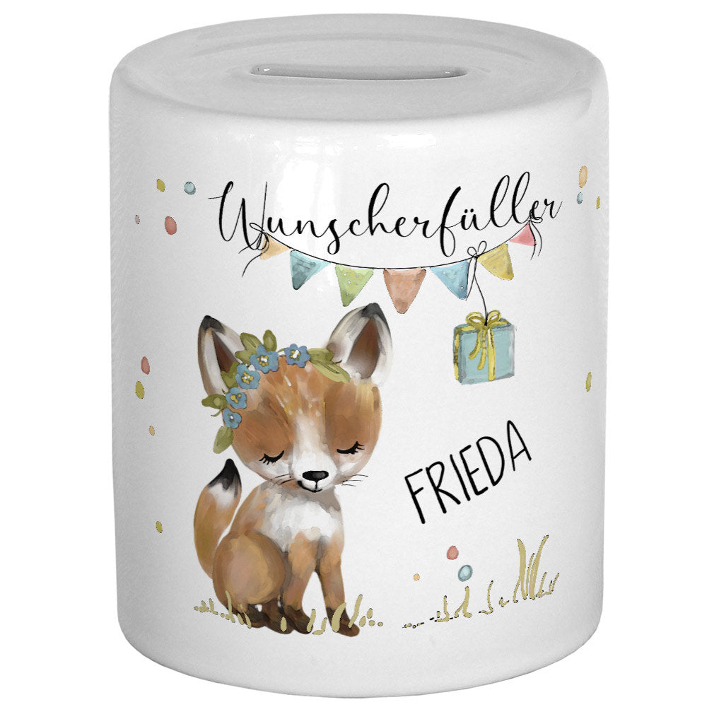 Spardose personalisiert, Spardose Kind, Spardose Baby, Taufe Geschenk Geburt, Wunscherfüller Geldgeschenk, Kinderspardose, Taufgeschenk