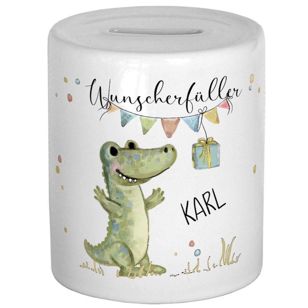Spardose personalisiert, Spardose Kind, Spardose Baby, Taufe Geschenk Geburt, Wunscherfüller Geldgeschenk, Kinderspardose, Taufgeschenk
