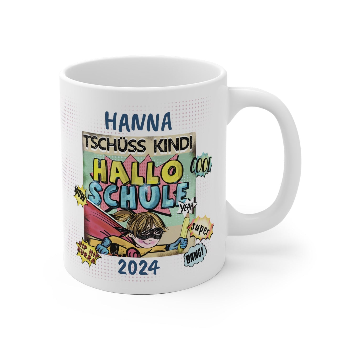Tasse zur Einschulung – Personalisiertes Geschenk für Schulkinder – Einschulungsgeschenk für Jungen und Mädchen