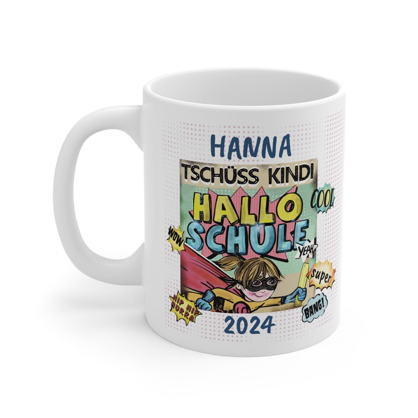Tasse zur Einschulung – Personalisiertes Geschenk für Schulkinder – Einschulungsgeschenk für Jungen und Mädchen