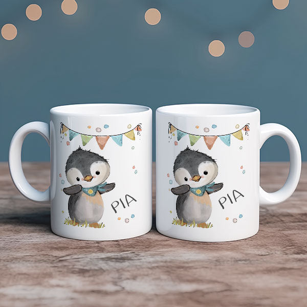 Kinder Tasse Personalisiert - Kindertasse Reh, Dino, Einhorn usw. als Geburtstagsgeschenk, Kinderbecher Kita, Kindergarten Kinder Geschenk
