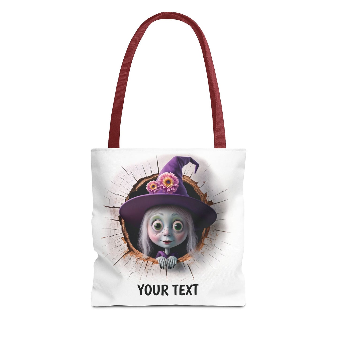 Stofftasche, personalisierte Tasche, Stoffbeutel als Geburtstags- und Weihnachtsgeschenk zu Weihnachten, Halloween, Geburtstag Fasching Hexe