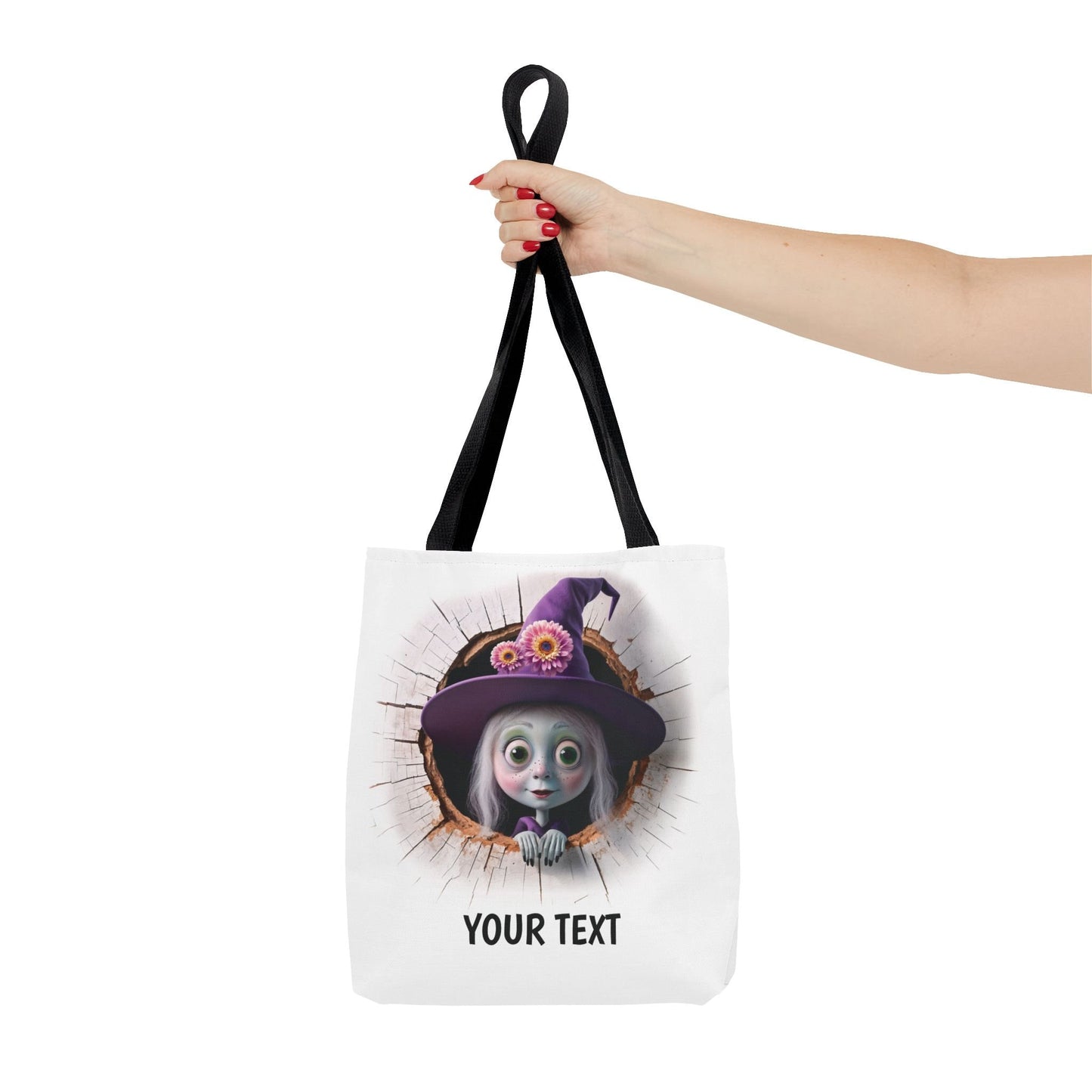 Stofftasche, personalisierte Tasche, Stoffbeutel als Geburtstags- und Weihnachtsgeschenk zu Weihnachten, Halloween, Geburtstag Fasching Hexe