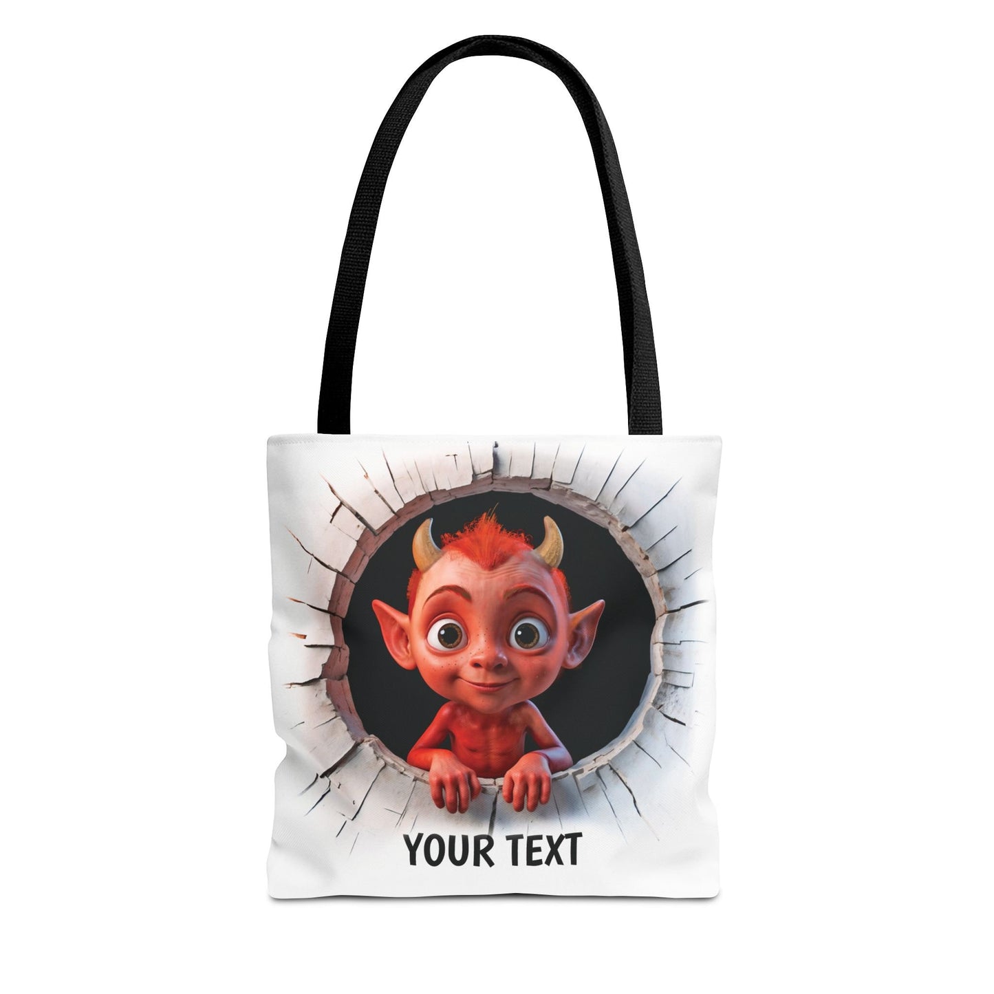 Stofftasche, personalisierte Tasche, Stoffbeutel als Geburtstags- und Weihnachtsgeschenk zu Weihnachten, Halloween, Geburtstag, Teufel
