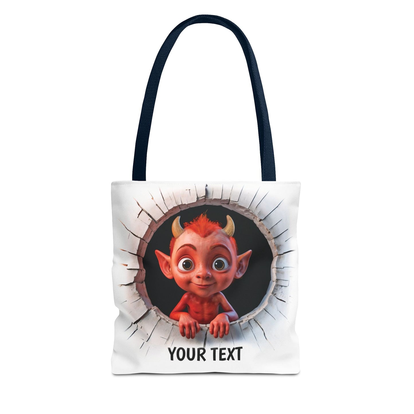 Stofftasche, personalisierte Tasche, Stoffbeutel als Geburtstags- und Weihnachtsgeschenk zu Weihnachten, Halloween, Geburtstag, Teufel