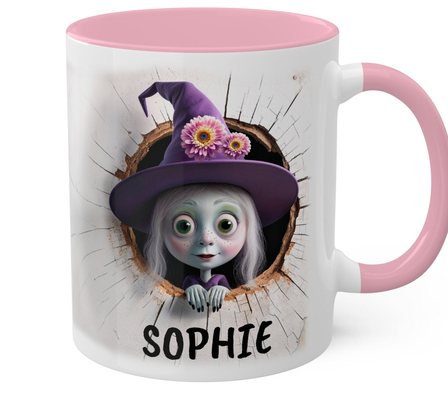 Hexentasse für Kinder und Erwachsene – Frohes Halloween, Gruseliges Kidshalloween, Personalisierte Tasse