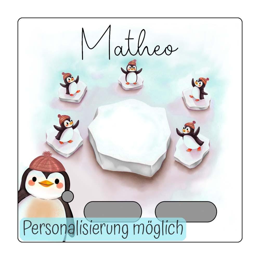 Personalisierte Toniebox Schutzfolie – Perfektes Schutz Zubehör als Geburtstags- & Weihnachtsgeschenk, Pinguin
