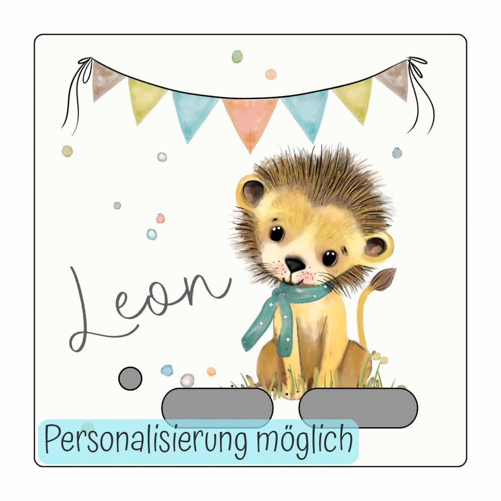 Personalisierte Schutzfolie für die Toniebox - Zubehör, Tonie Folie als Geburtstagsgeschenk, Weihnachtsgeschenk, Kindergeschenk, Löwe