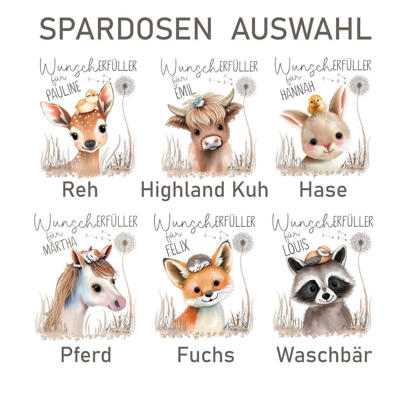 Personalisierte Spardose mit Namen, Geldgeschenk verpacken, Kinderspardose für Kinder, Geburtstag, Taufe, Geburt, Weihnachten, Geld Geschenk
