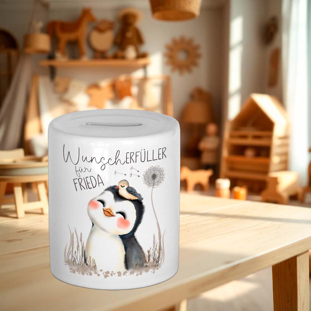 Personalisierte Spardose mit Namen, Geldgeschenk verpacken, Kinderspardose für Kinder, Geburtstag, Taufe, Geburt, Weihnachten, Geld Geschenk